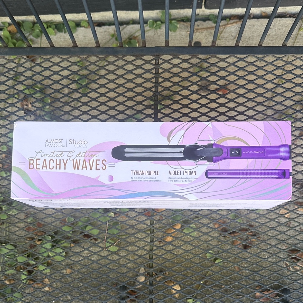 NWT. Almost Famous Limited Edition Hair Curler - Violet Tyrian